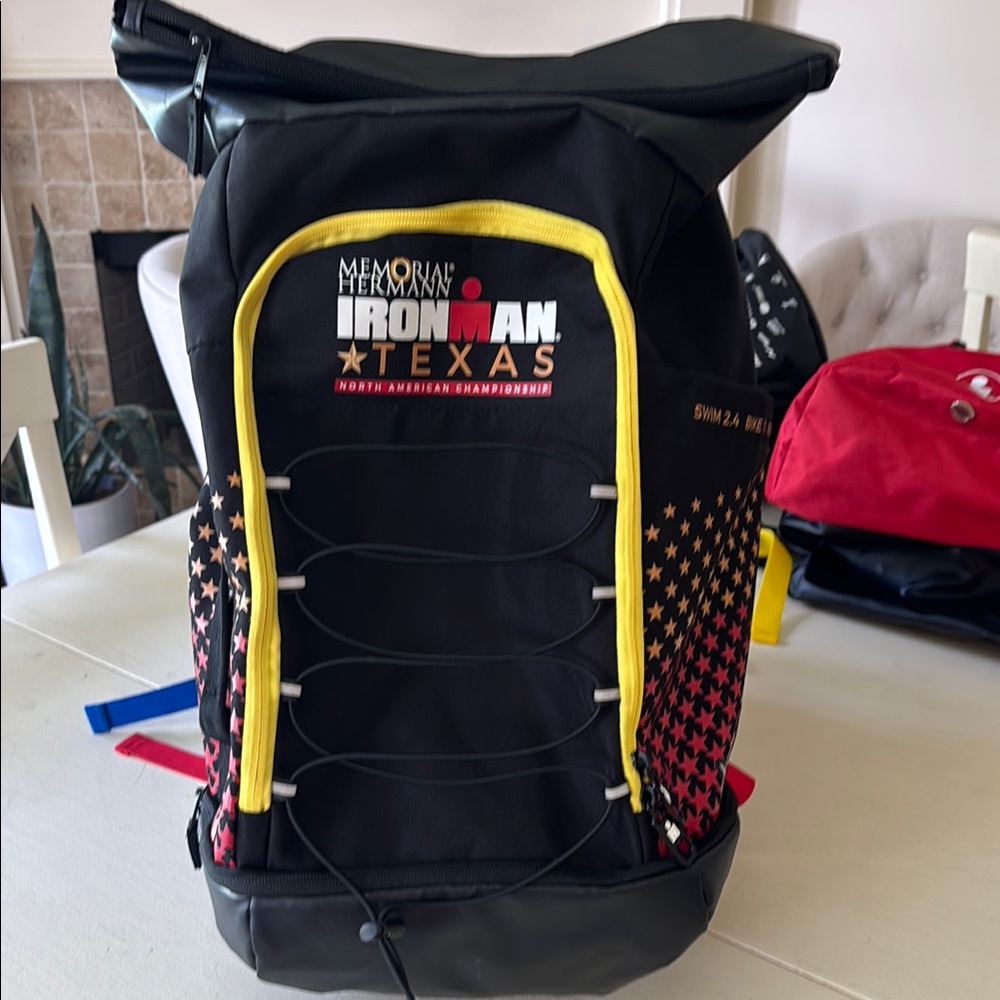 Iron Man Black and Yellow Athletic Backpack